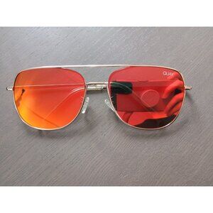Quay Running Riot Aviators Gold/Red